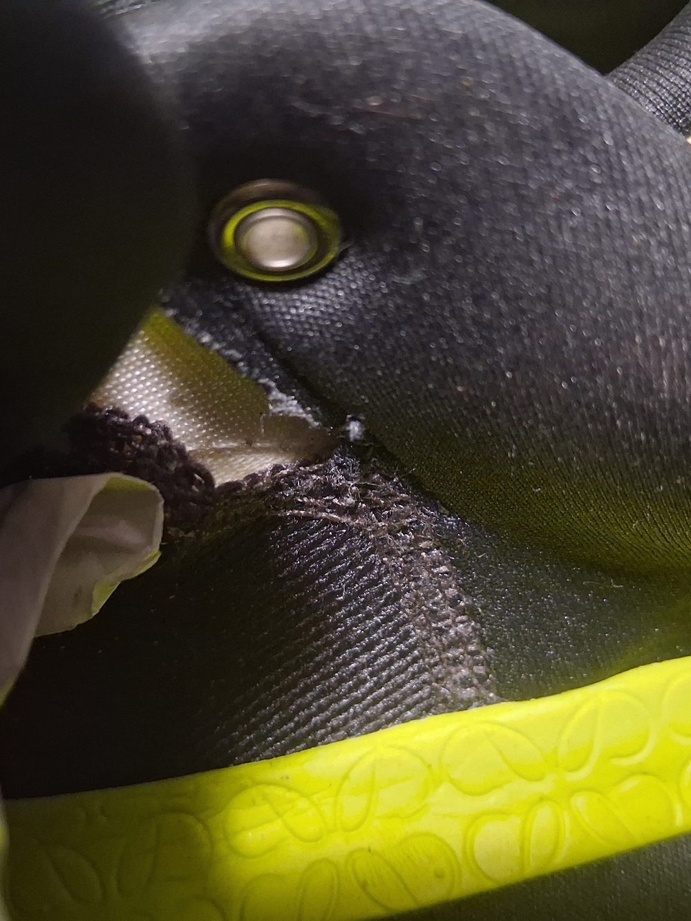 Loewe Neon Yellow and Cream Athletic Sneakers - Picture 5 of 16